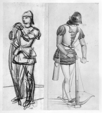 Archer and crossbowman during the reign of Louis XI by French School
